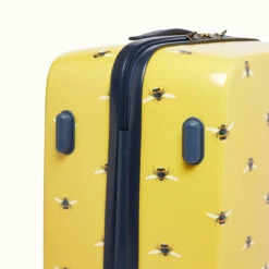 Joules Hard Side 4 Wheel Medium Suitcase - 66cm -Suitcase Sales 2024 jlh0102 101 joules botanical bee medium case feet 2 25872.1682519161