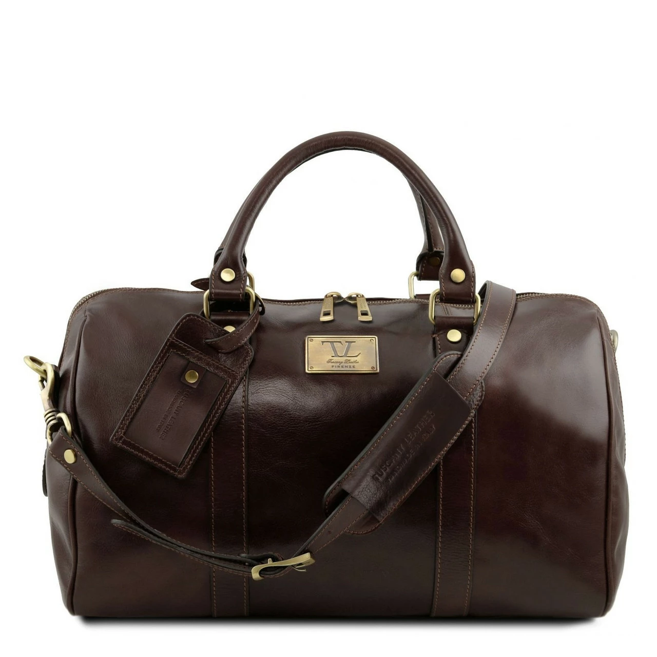 Tuscany Leather Duffle Bag With Rear Pocket Small - 42cm 11 Tuscany Leather Duffle Bag With Rear Pocket Small - 42cm - Image 9